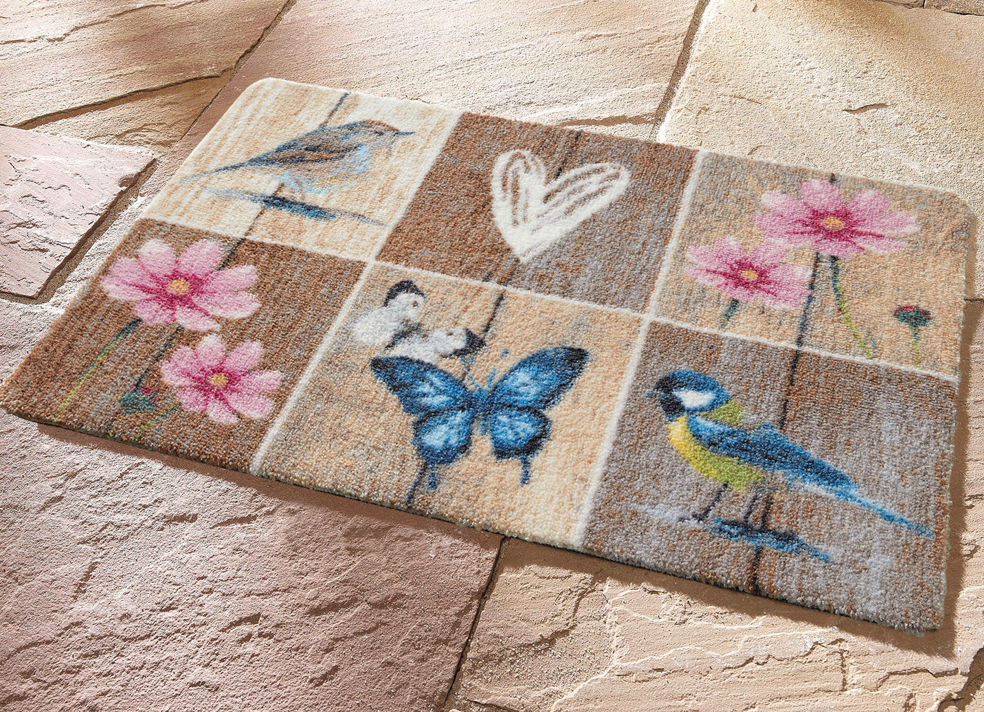 Fußmatte für Fußbodenheizung geeignet, Größe 100 (40x60 cm), Multicolor von BADER