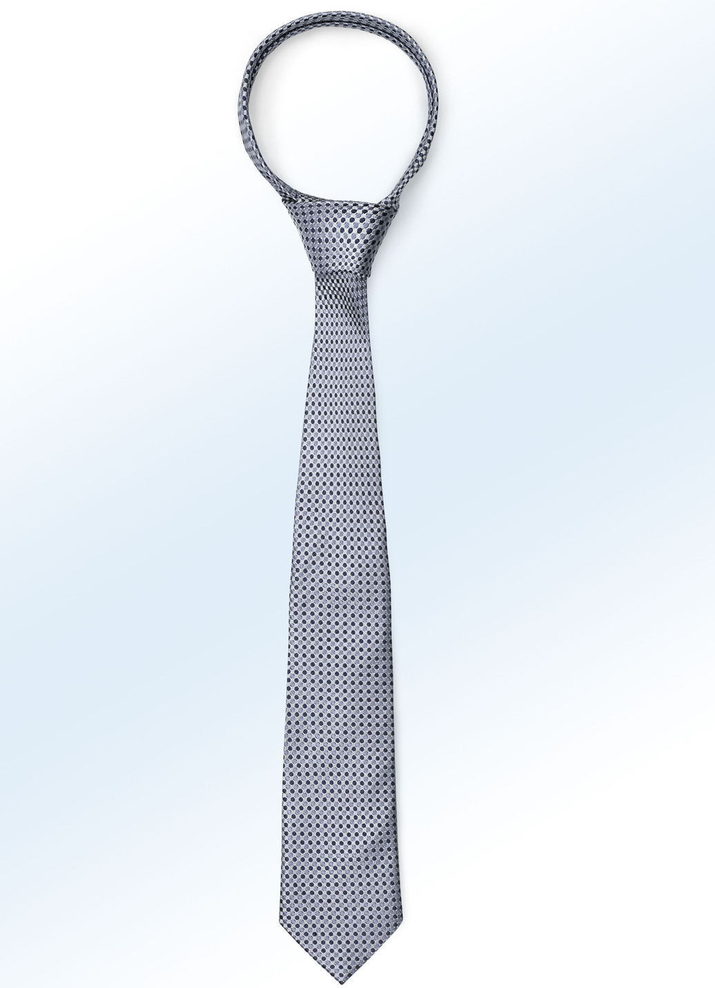 Gemusterte Krawatte in 6 Farben, Grau von BADER