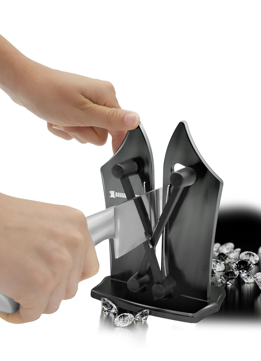 Messerschärfer mit X-Cross Technologie, Messerschärfer mit Diamantpartikeln Messerschärfer mit X-Cross Technologie, Messerschärfer mit Diamantpartikeln von BADER