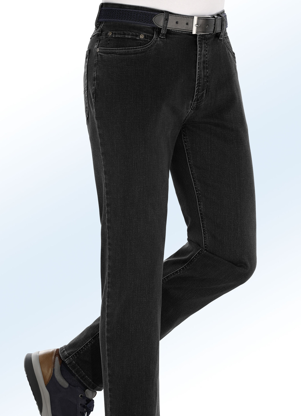 Superstretch-Jeans von „Suprax“ in 4 Farben, Schwarz, Größe 29 von Suprax