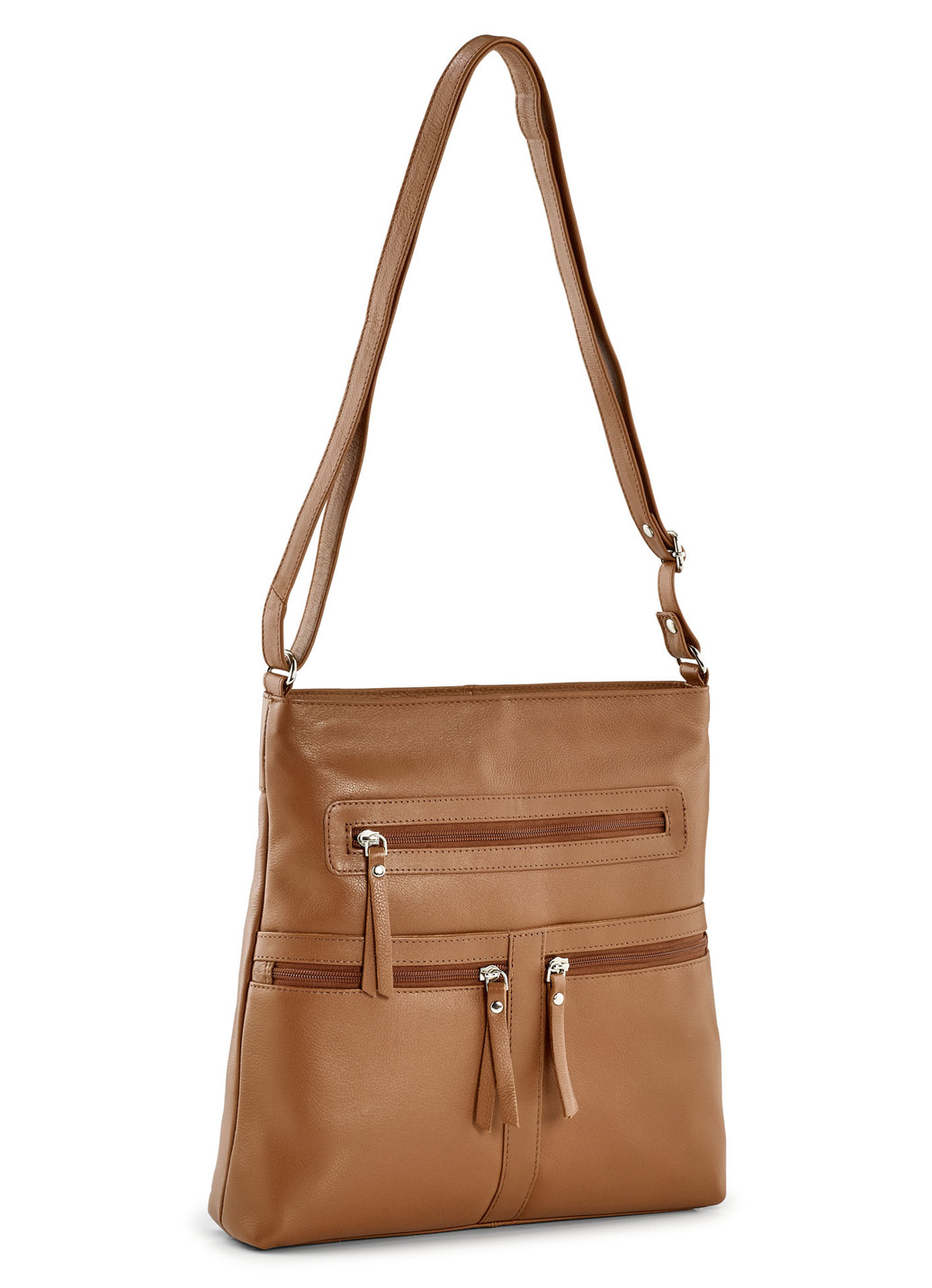 Laurina Tasche aus Vollrind-Nappaleder, Cognac von LAURINA