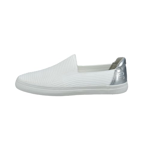 TT.BAGATT D31-AKD60 Damen Slipper, White / Silver, 40 EU von BAGATT