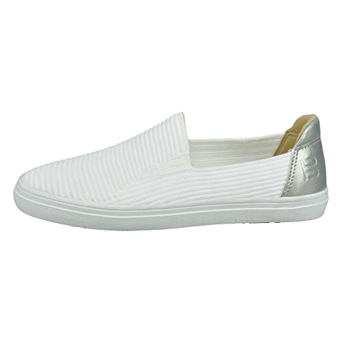 BAGATT Damen Firenze Slipper, White/Gold, 36 EU von BAGATT