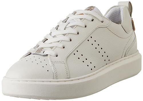 BAGATT Damen GIndiaa Sneaker, White/Gold, 38 EU von BAGATT