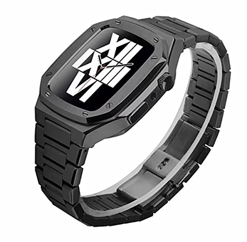 BAHDB Edelstahl-Uhrenarmband, für Apple Watch 45 mm, 44 mm, 41 mm, 9, 8, 7, 6, SE, 5, 4, 3, 2, 1, Serie, Ersatzarmband-Modifikationsset, For 41mm, Achat von BAHDB