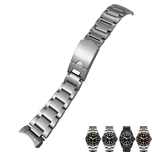 BAHDB Für Tudor Heritage Black Bay Pelagos Silberarmbänder, massives Uhrenarmband, 22 mm, 316L-Edelstahl-Uhrenarmbänder von BAHDB