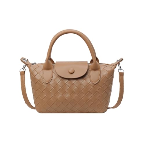 BAIICHAAN Damen Handtasche Leder Henkeltasche Top Griff Tasche Vintage Weiches Umhängetasche Schultertasche für Frauen (Khaki) von BAIICHAAN