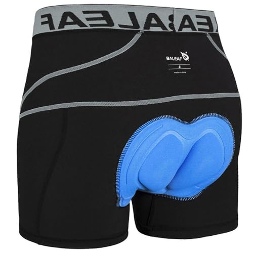 BALEAF Fahrradhose Herren Radunterhose Gepolstert Radlerhose Gepolstert Fahrrad Unterhosen Radhose Kurz Radlerunterhose Fahrradbekleidung Grau M von BALEAF