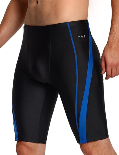 BALEAF Herren Jammers Wettkampf Schwimmjammer Atmungsaktiv Badeanzug Schwimmhose Badeshorts Sport Badehose Blau XXL von BALEAF