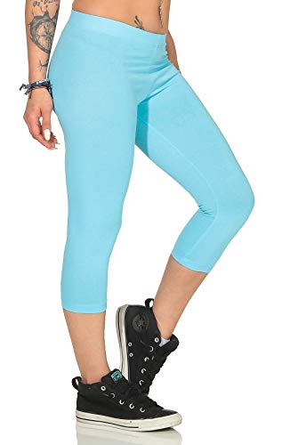 BALI Lingerie - Damen 3/4 Capri Leggings Jogginghose Sporthose - 4350 (S, Türkis) von BALI Lingerie