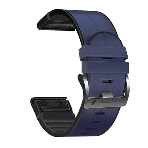 BANDKIT 22 x 26 mm Silikon-Armband QuickFit-Armbänder für Garmin Fenix 7X 7 6 6X Pro 5X 5 D2/Tactix 7 Leder-Smartwatch-Armbänder, 22mm Fenix 6 6Pro, Achat von BANDKIT