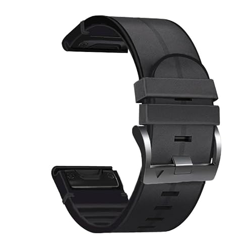 BANDKIT 22 x 26 mm Silikon-Armband QuickFit-Armbänder für Garmin Fenix 7X 7 6 6X Pro 5X 5 D2/Tactix 7 Leder-Smartwatch-Armbänder, 22mm For Fenix 7-EPIX, Achat von BANDKIT