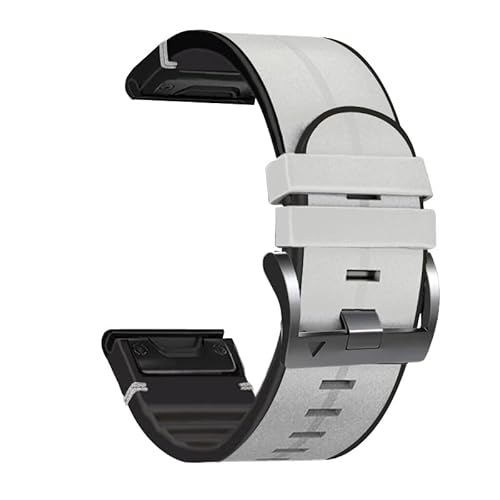 BANDKIT 22 x 26 mm Silikon-Armband QuickFit-Armbänder für Garmin Fenix 7X 7 6 6X Pro 5X 5 D2/Tactix 7 Leder-Smartwatch-Armbänder, 22mm For Fenix 7-EPIX, Achat von BANDKIT