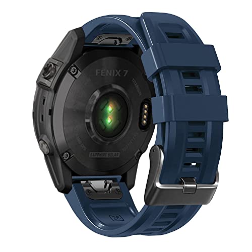 BANDKIT 26 22 mm Silikon-Schnellverschluss-Uhrenarmband für Garmin Fenix 7X 6X 5X 3HR Watch Easyfit Armband für Fenix 7 6 5 Watch, 26mm Fenix 7X, Achat von BANDKIT