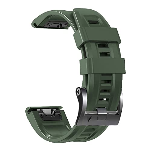 BANDKIT 26 22 mm Silikonarmband für Garmin Epix Smart Watch Fenix 7 7X 5 5X Plus 6 6X Pro 3HR Schnellverschluss-Armband Correa, For Forerunner 935 945, Achat von BANDKIT