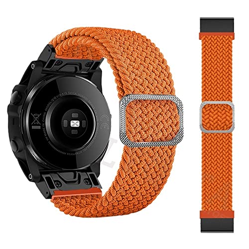 BANDKIT 26 x 22 mm Schlaufen-Nylon-Armband für Garmin Fenix 6X 6 Pro 5X 5 Fenix 7X 7 Epix MK2 Uhrenarmband Quick Easyfit Correa, For Epix, Achat von BANDKIT