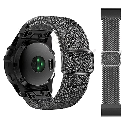 BANDKIT Nylon-Armband für Garmin Fenix 6X 6 Pro 7X 7 Epix 5X 5 Plus 3 3HR 935 945 Smartwatch 22 26 mm Armbänder Ersatzarmband, 22mm Fenix 6 6Pro, Achat von BANDKIT