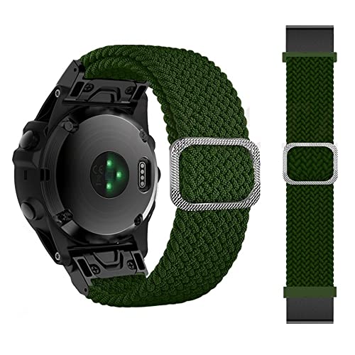 BANDKIT Nylon-Armband für Garmin Fenix 6X 6 Pro 7X 7 Epix 5X 5 Plus 3 3HR 935 945 Smartwatch 22 26 mm Armbänder Ersatzarmband, 26mm D2 MK1 MK2i, Achat von BANDKIT