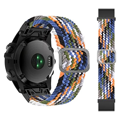 BANDKIT Nylon-Armband für Garmin Fenix 6X 6 Pro 7X 7 Epix 5X 5 Plus 3 3HR 935 945 Smartwatch 22 26 mm Armbänder Ersatzarmband, 26mm Width, Achat von BANDKIT