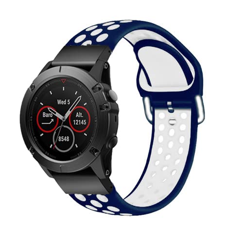 BANDKIT Quickfit-Uhrenarmband für Garmin Fenix 6 6X Pro 5X 5 Plus 3HR 935 945 S60, Silikonband, Schnellverschluss-Armband, 22 mm, 26 mm, Forerunner 935 945, Achat von BANDKIT