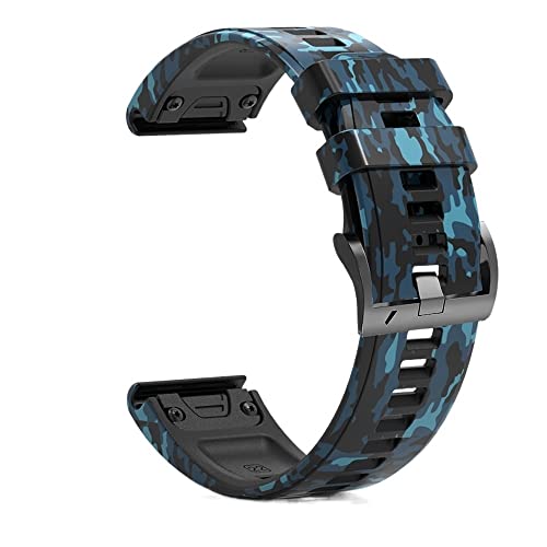 BANDKIT Sport-Silikon-Uhrenarmband für Garmin Fenix 6X 6 6S Pro 5X 5 5S Plus 3HR, einfache Passform, Schnellverschluss-Armband, Zubehör, 22mm Fenix 5-5Plus, Achat von BANDKIT