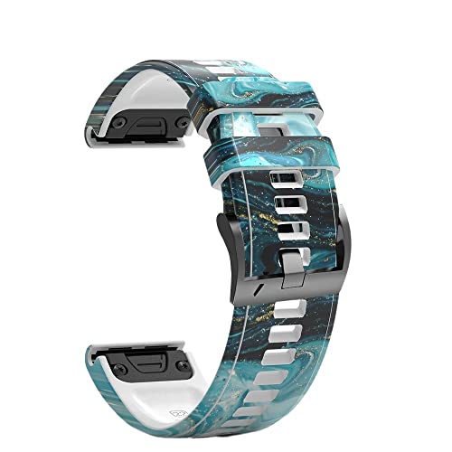 BANDKIT Sport-Silikon-Uhrenarmband für Garmin Fenix 6X 6 6S Pro 5X 5 5S Plus 3HR, einfache Passform, Schnellverschluss-Armband, Zubehör, 26mm Fenix 3 3HR, Achat von BANDKIT