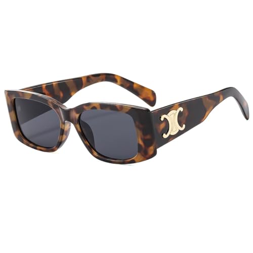 BANGN Sonnenbrille Dame, Retro Trendy Klassische Brille,Vintage Sonnenbrille Rave Brille,UV-Schutz-Sonnenbrille für Draußen (B) von BANGN