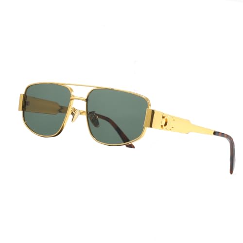 BANGN Sonnenbrille Damen, Retro Trendy Klassische Brille,Vintage Sonnenbrille Rave Brille,UV-Schutz-Sonnenbrille für Draußen (C) von BANGN