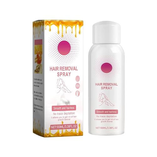 Haarentfernungsspray Schaum, Bienenwachs-Haarentfernungsspray, schmerzfreie Enthaarungscreme für Bikini, Beine, Arme und Achselhöhlen, Haarentfernung, beruhigend und hautfreundlich, für Damen und Haarentfernungsspray Schaum, Bienenwachs-Haarentfernungsspray, schmerzfreie Enthaarungscreme für Bikini, Beine, Arme und Achselhöhlen, Haarentfernung, beruhigend und hautfreundlich, für Damen und von BAOFU