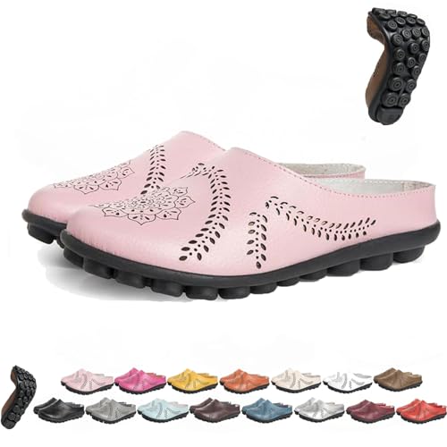 BAWUTZ Owlkay-Schuhe für Damen, Owlkay-lässige All-Match-Slipper mit Hohlsohle, Owlkay-lässige All-Match-Slipper mit Hohlsohle, Owlkay-Orthopädische Schuhe für Damen mit niedrigem Schaft (43,Rosa) von BAWUTZ