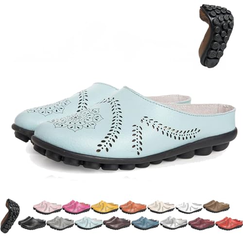 BAWUTZ Owlkay-Schuhe für Damen, Owlkay-lässige All-Match-Slipper mit Hohlsohle, Owlkay-lässige All-Match-Slipper mit Hohlsohle, Owlkay-Orthopädische Schuhe für Damen mit niedrigem Schaft (41,Grün) von BAWUTZ