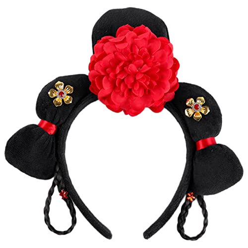 Alte Chinesische Stirnband Kopfbedeckung Mädchen Mandschu Prinzessin Kopfbedeckung Alte Tangzhuang Kinder Haarschmuck Chinesisches Stirnband von BAYORE