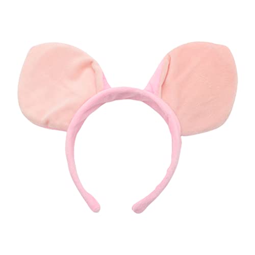 Slip Wash Face Stirnband Niedliches Plüsch Schweineohren Haarband Elastisch Weich Tierohren Stirnbänder Halloween Haar Accessoires Tierohren Haarband Halloween Stirnband von BAYORE