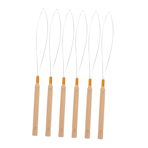 BAZEITFLOW 6stücke Teiliges Haarverlängerung Häkelnadel Mit Holzgriff Nadel Für Mikroring Extensions Haardesign-lösung Für Echthaar Und Kunsthaar BAZEITFLOW 6stücke Teiliges Haarverlängerung Häkelnadel Mit Holzgriff Nadel Für Mikroring Extensions Haardesign-lösung Für Echthaar Und Kunsthaar von BAZEITFLOW