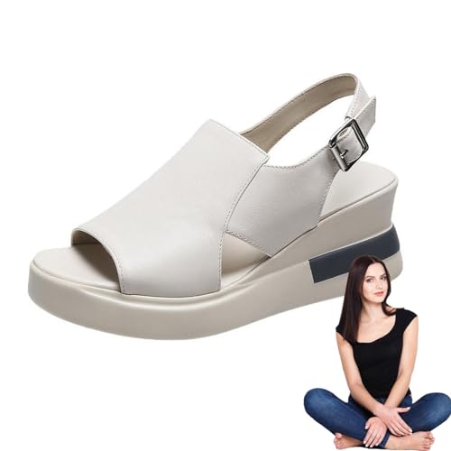 BBAUER Sandalen Damen Keilabsatz,Keilsandalen - Modische Damensandalen - Sommerschuhe, rutschfeste Sandalen für Party, Arbeit, Reisen, Einkaufen, Dating, Alltag von BBAUER