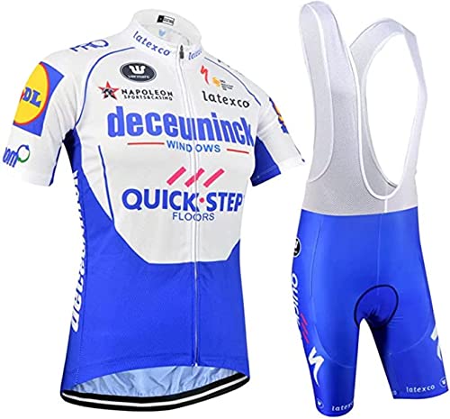 Radbekleidung Set Kurzarm Radanzug Herren Komplett Radanzug Sommer für Mountainbike mit Gel gepolsterte Shorts Atmungsaktiv und schnell trocknend, ID66, XL von BBNNM