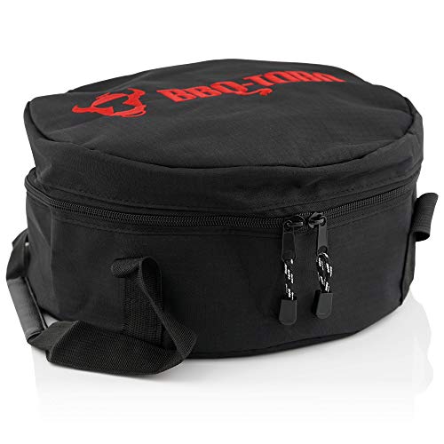 BBQ-Toro Dutch Oven Tragetasche für 4,5 QT Dutch Oven, Feuertopf oder Schmortopf | Aufbewahrungstasche, Transporttasche, Grill Bag | schwarz | Tasche für Dutch Oven | Dutch Oven Zubehör BBQ-Toro Dutch Oven Tragetasche für 4,5 QT Dutch Oven, Feuertopf oder Schmortopf | Aufbewahrungstasche, Transporttasche, Grill Bag | schwarz | Tasche für Dutch Oven | Dutch Oven Zubehör von BBQ-Toro
