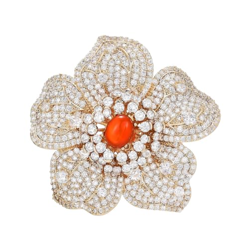Blumen-Brosche für französische Anzüge, Korsagen-Zubehör, Metall Zink Acryl Blumen-Brosche für französische Anzüge, Korsagen-Zubehör, Metall Zink Acryl von BBirtyQV