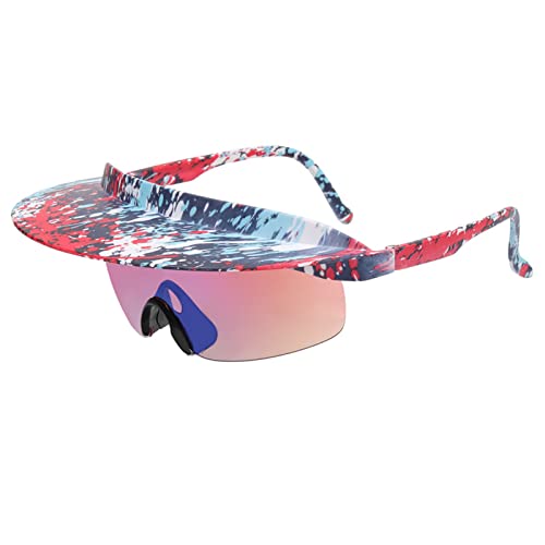 BCIOUS Shield VisorSport-Sonnenbrille für Erwachsene, übergroße Brille, Unisex, Sportbrille für Radfahren, Outdoor, Wandern, Unisex-Sonnenbrille, Reise-Sonnenbrille, Urlaubs-Sonnenbrille, B von BCIOUS