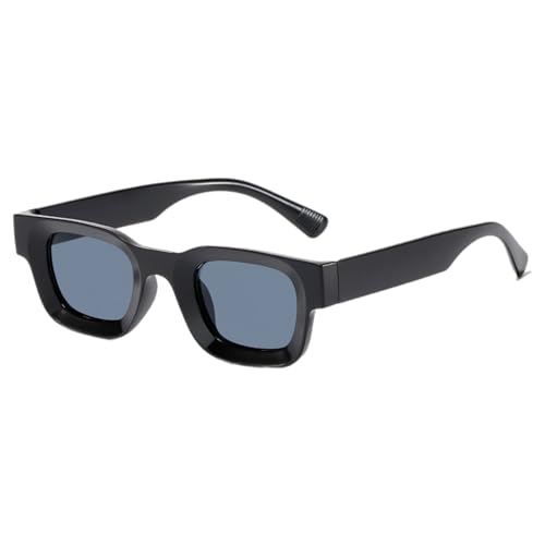 BCIOUS Sonnenbrille mit kleinem Rahmen, für Teenager, Karneval, Nachtclub, Fotografie, Brille, Teenager, Mädchen, Radfahren, Einkaufen, Camping, modische Sonnenbrille für Damen, Trend 2024, Schwarzer von BCIOUS