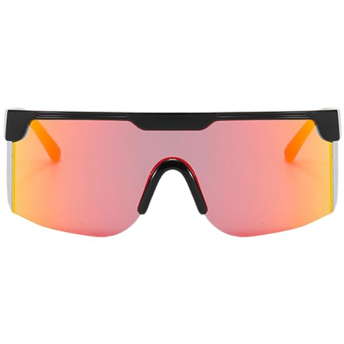 BCIOUS Sport-Sonnenbrille für Erwachsene, mit großen Gläsern, übergroße Brille, Outdoor-Anti-UV-Sonnenbrille für Radfahren, Reisen, Sport, Brillen für Bergsteigen, merhfarbig von BCIOUS