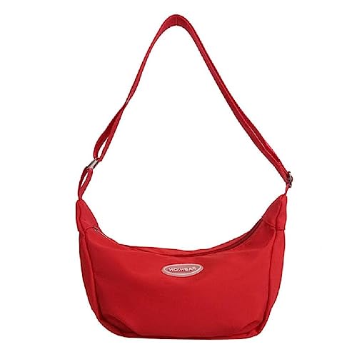 Einfache Crossbody-Tasche für Damen, Knödeltasche, Brusttasche, Nylon-Handtaschen, Schultertasche, Schultertasche, lässige Tasche, leichte Tasche von BCIOUS