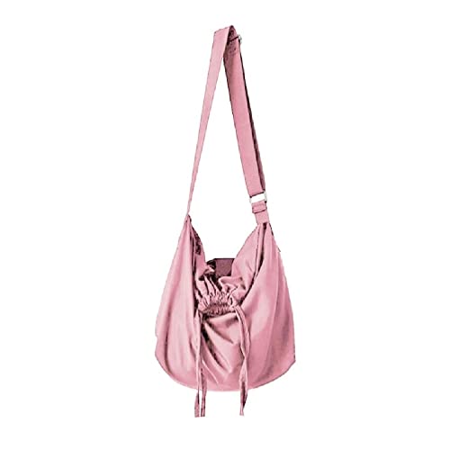 Einfache Umhängetasche für Damen, große Kapazität, Kuriertasche, Nylon, modisch, lässig, Tragetasche, Sommer, Reisetasche, große Kapazität, Tragetasche für Damen, lässige Umhängetasche, Kordelzug, von BCIOUS