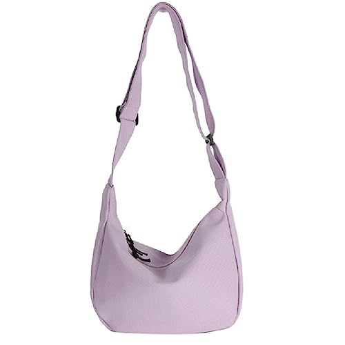 Lässige Umhängetasche für Damen, einfarbig, japanischer Stil, Kuriertasche, All-Matching-Einkaufstasche, Studenten, Büchertasche, Damen, legere Umhängetasche, einfarbig, Kuriertasche, passend für von BCIOUS