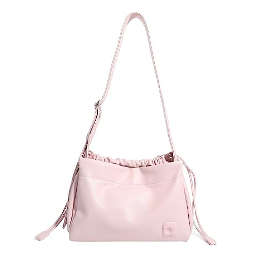 Modische Reisetasche, lässige Umhängetasche, große Kapazität, Crossbody-Tasche für Mädchen und Frauen, vielseitige PU-Tragetasche, Crossbody-Tasche, rose von BCIOUS