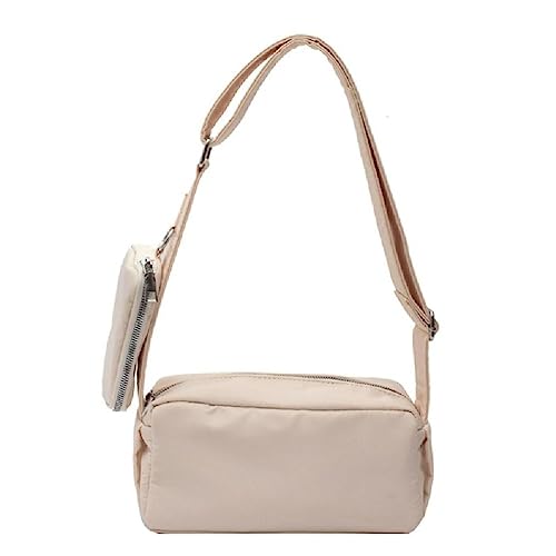 Nylon Handtaschen Reise Schultertaschen Kosmetik Make-up Tasche Damen Geldbörse Crossbody Bag Messenger Bags Beige/Schwarz/Grün/Rot Schultertasche für den täglichen Gebrauch von BCIOUS