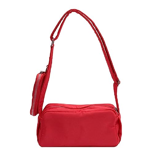 Nylon Handtaschen Reise Schultertaschen Kosmetik Make-up Tasche Damen Geldbörse Crossbody Bag Messenger Bags Beige/Schwarz/Grün/Rot Schultertasche für den täglichen Gebrauch von BCIOUS