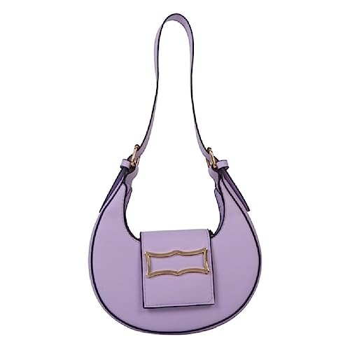 PU Achsel Schulter Geldbörse Kleine Umhängetasche für Frauen Mädchen Sommer Handtasche Luxus Handtasche Tasche 2022 Damen Tasche, violett von BCIOUS