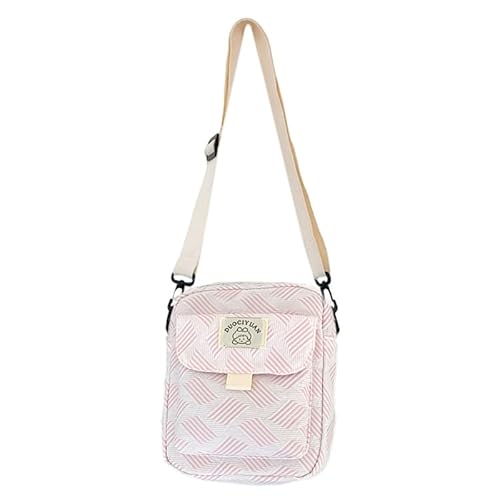 Quadratische Mini-Umhängetasche, für Mädchen und Frauen, Umhängetasche, japanische Tasche, lässig, kleine Umhängetasche, rose von BCIOUS