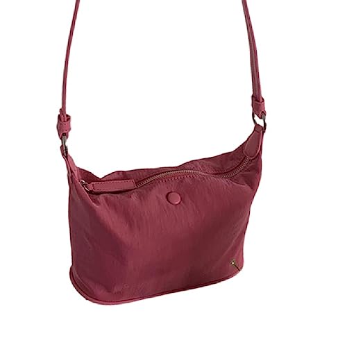 Schlichte modische Unterarmtasche, Schultertasche, großes Fassungsvermögen, Nylon, Kuriertasche, Pendlertasche, Geldbörse für Damen, Teenager, Mädchen, leichte Kuriertasche, großes Fassungsvermögen, von BCIOUS